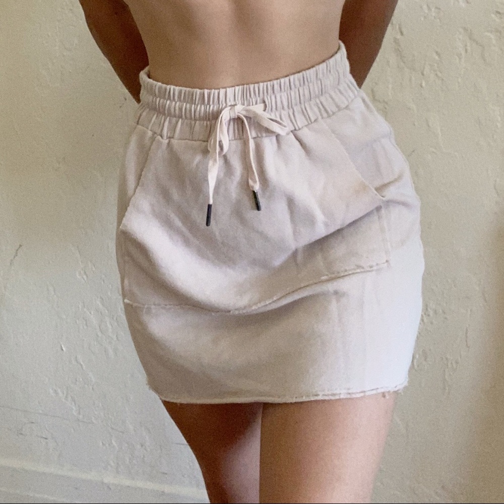 Jersey mini skirt